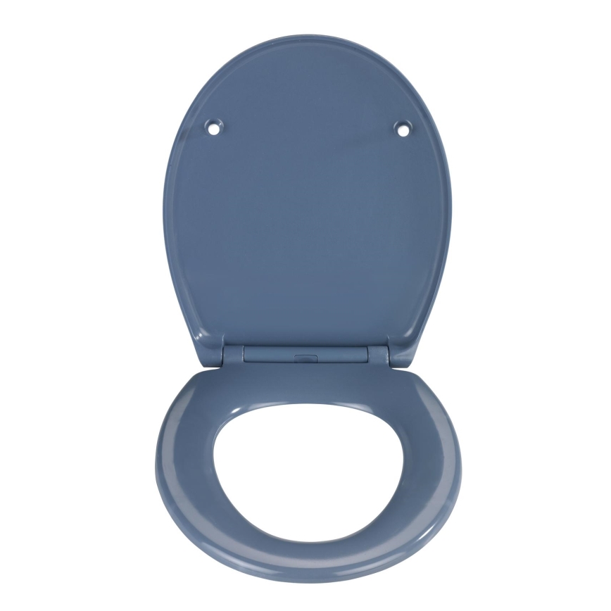 WENKO 22403100-WC tualeto sėdynė SAMOS 44,5x37,5 cm mėlyna/sidabrinė