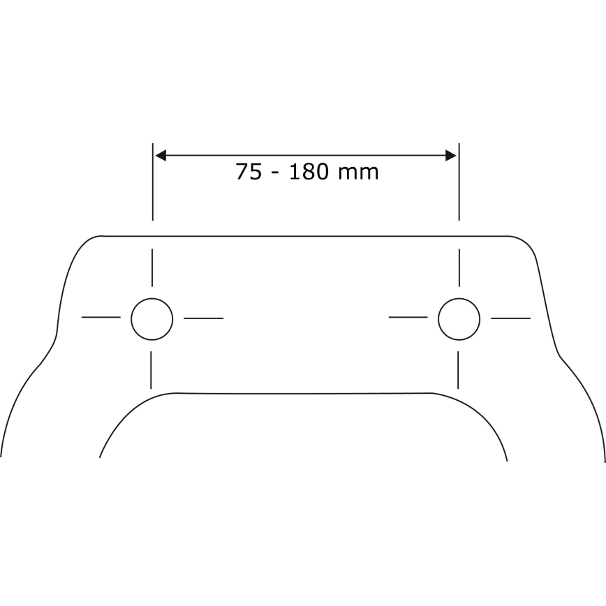 WENKO 22415100-Tualeto sėdynė HABOS 46x36 cm balta/sidabrinė