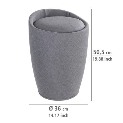 WENKO 22448100 - Kėdė CANDY 36x50,5 cm pilka/juoda