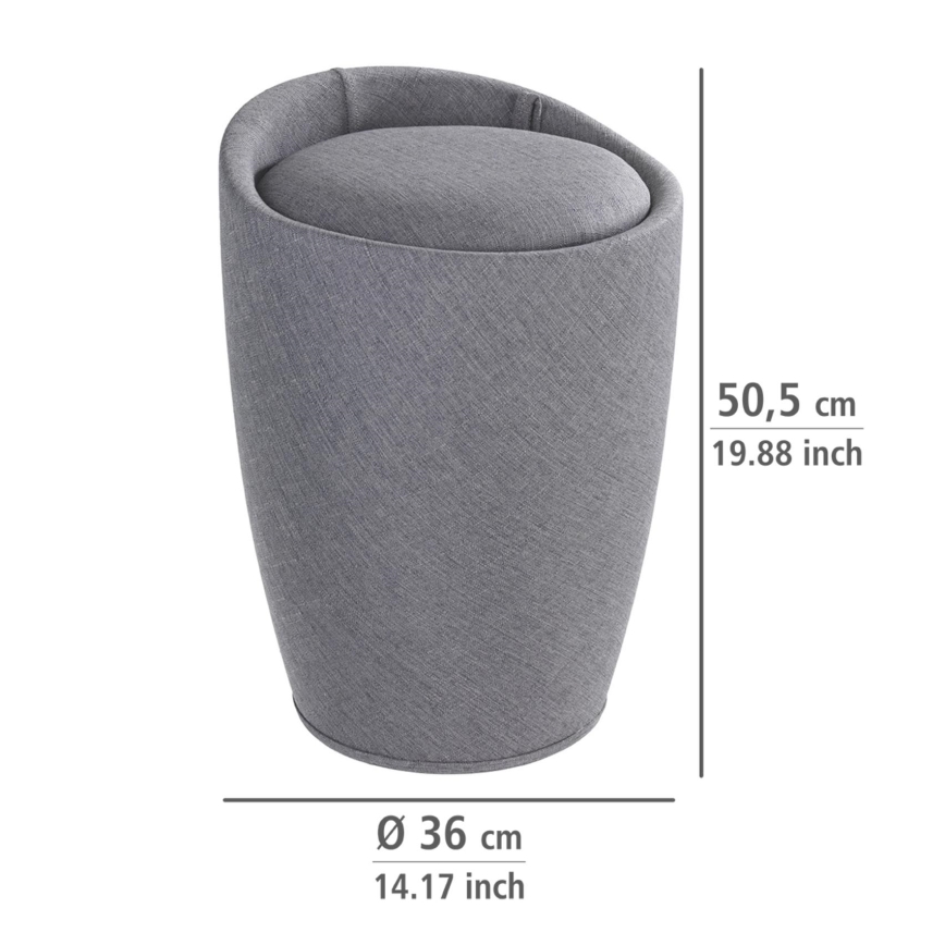 WENKO 22448100 - Kėdė CANDY 36x50,5 cm pilka/juoda