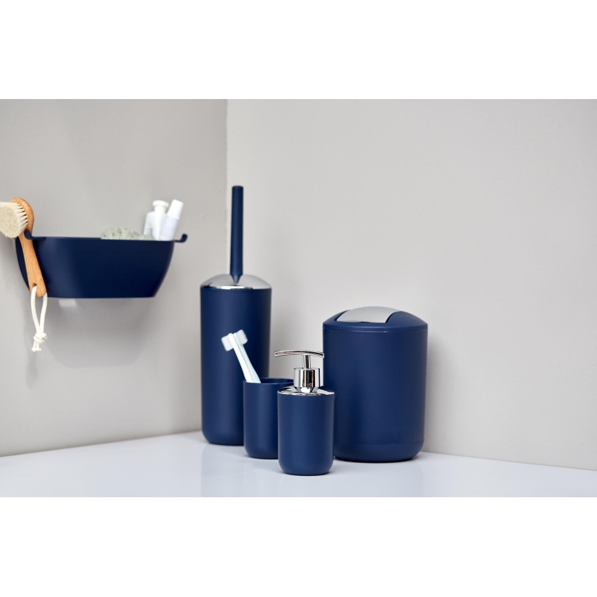 WENKO 22522100 - WC šepetys BRASIL 10x37 cm mėlynas/blizgus chromas