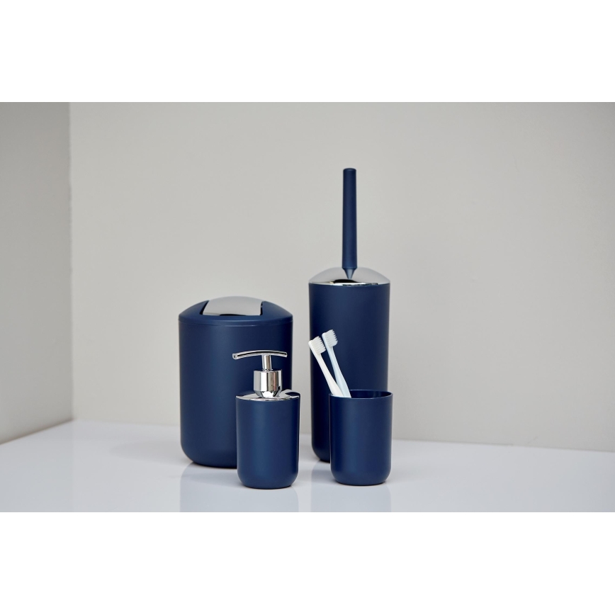 WENKO 22522100 - WC šepetys BRASIL 10x37 cm mėlynas/blizgus chromas