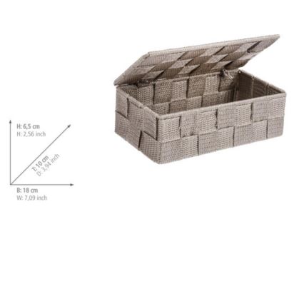 WENKO 22572100 - Organizatorius ADRIA 18x10 cm smėlio spalvos
