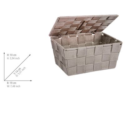 WENKO 22575100 - Krepšelis ADRIA 19x14 cm smėlio spalvos
