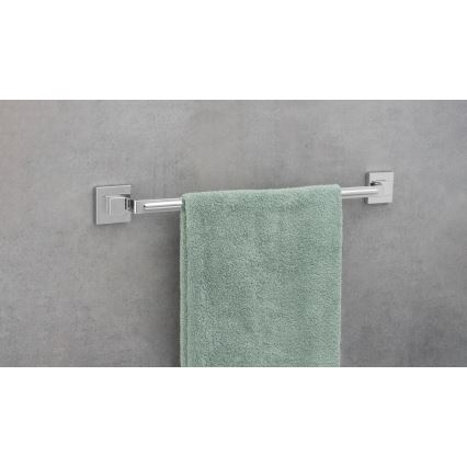 WENKO 22684100-Rankšluosčių laikiklis VACUUM-LOC QUADRO ED 60,5x6 cm sidabrinis / blizgus chromas