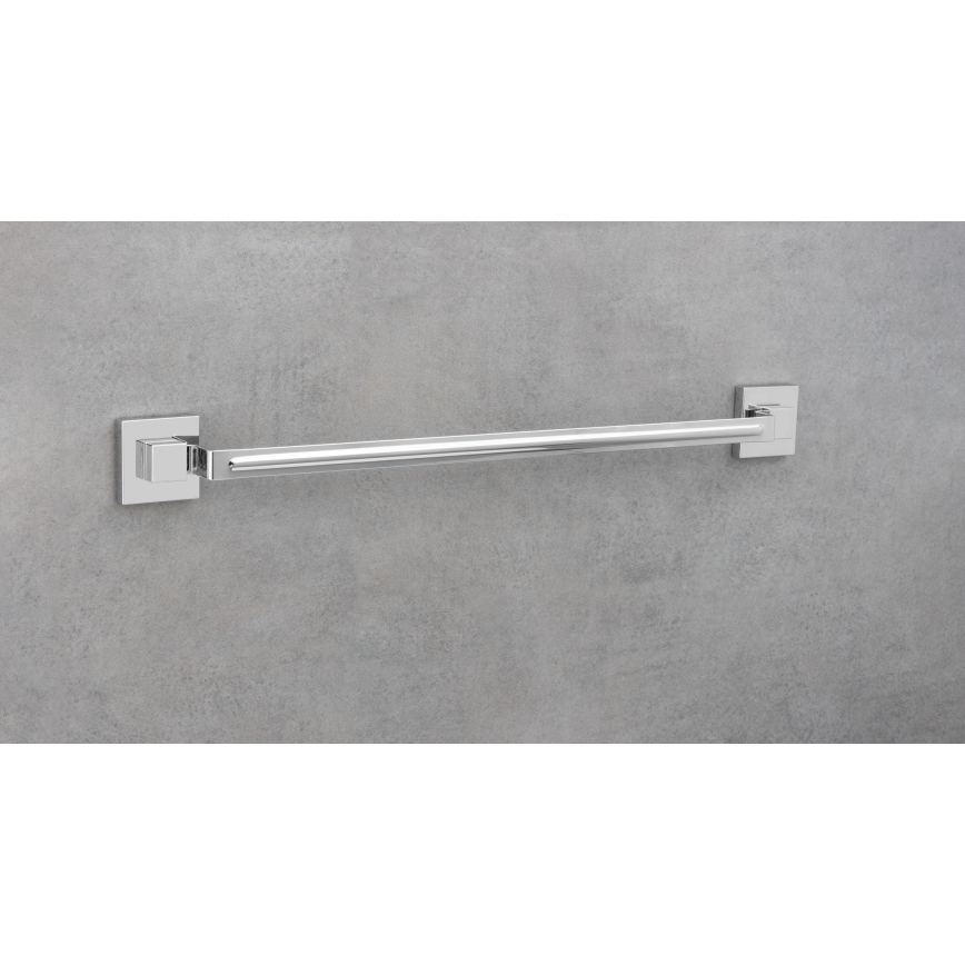 WENKO 22684100-Rankšluosčių laikiklis VACUUM-LOC QUADRO ED 60,5x6 cm sidabrinis / blizgus chromas