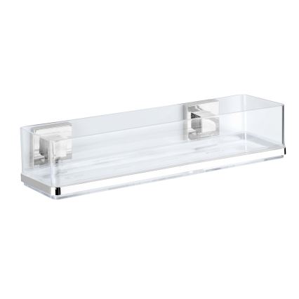 WENKO 22685100 - Lentynėlė VACUUM-LOC QUADRO ED 38,5x14,5 cm, sidabro spalvos / blizgus chromas