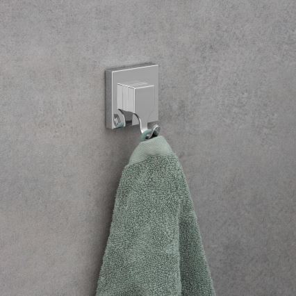 WENKO 22688100-Kabliukas VACUUM-LOC QUADRO ED 6x7 cm sidabrinis/blizgus chromas