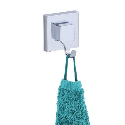 WENKO 22688100-Kabliukas VACUUM-LOC QUADRO ED 6x7 cm sidabrinis/blizgus chromas