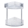 WENKO 22690100 - kampinė lentyna VACUUM-LOC QUADRO ED 28x32,5 cm, sidabro spalvos / blizgus chromas