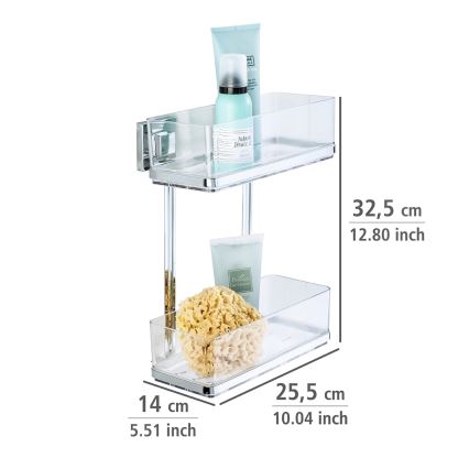 WENKO 22691100-Lentyna VACUUM-LOC QUADRO ED 25,5x32,5 cm sidabrinė/blizgus chromas/skaidri