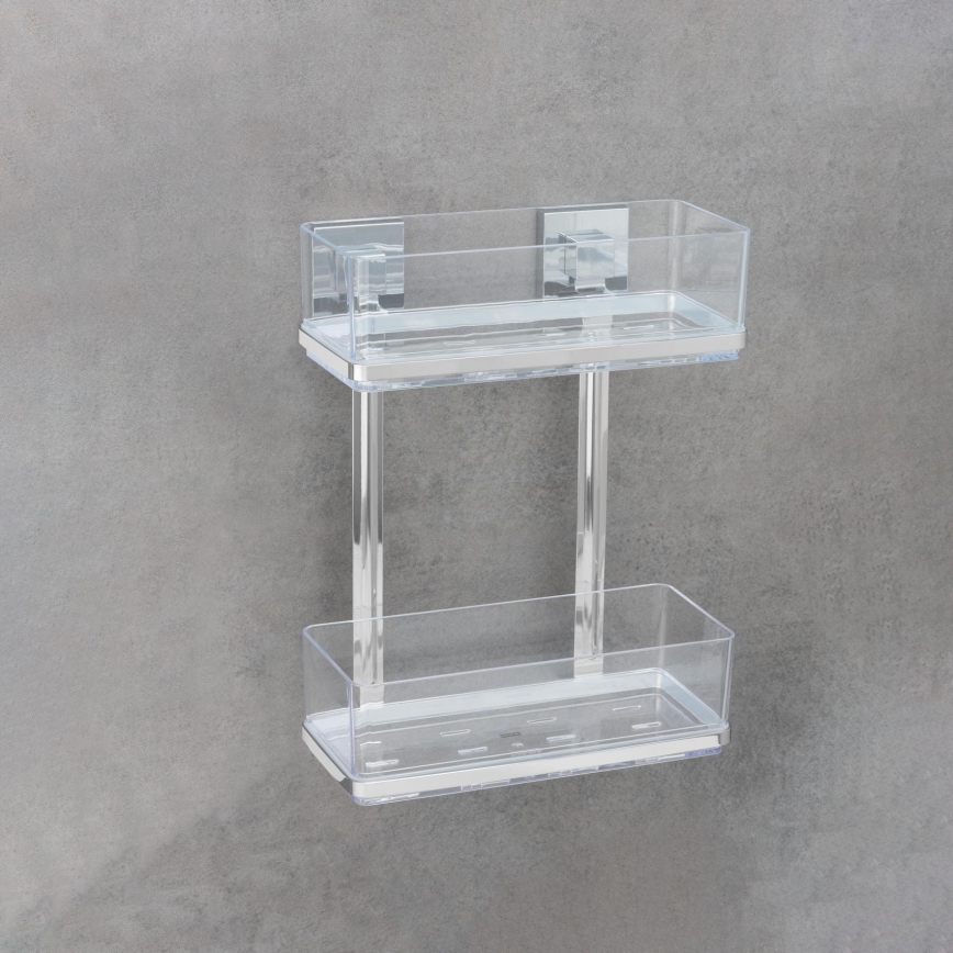 WENKO 22691100-Lentyna VACUUM-LOC QUADRO ED 25,5x32,5 cm sidabrinė/blizgus chromas/skaidri