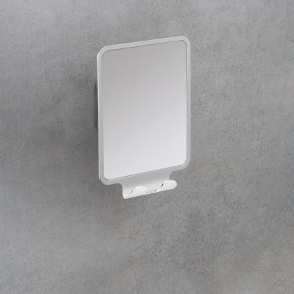 WENKO 22693100 - Kosmetinis veidrodėlis VACUUM-LOC QUADRO ED 14x19,5 cm blizgus chromas