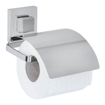 WENKO 22696100-Tualetinio popieriaus laikiklis VACUUM-LOC QUADRO ED 13x14 cm blizgus chromas