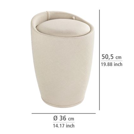 WENKO 22834100 - Taburetė CANDY 36x50,5 cm smėlio/juoda