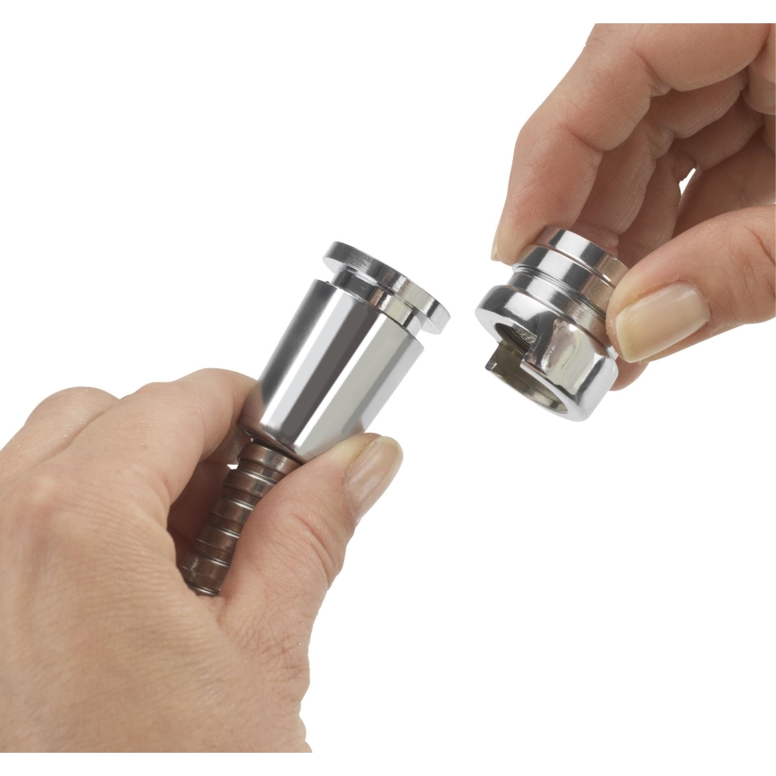 WENKO 22866100 - UNIVERSAL dušo sistema 170x6,5 cm blizgus chromas/sidabrinė/pilka