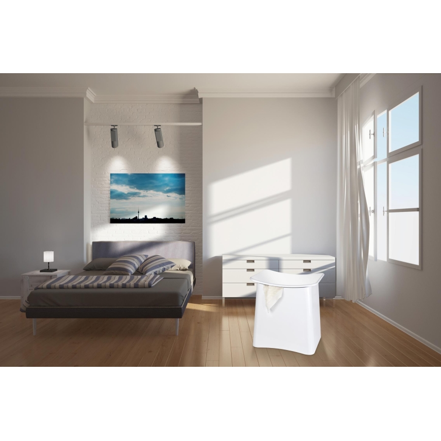 WENKO 22949100 - Taburetė WING 45x48 cm balta/juoda