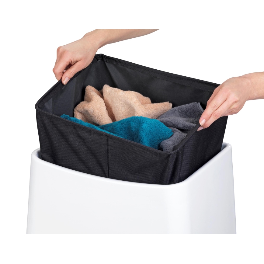 WENKO 22949100 - Taburetė WING 45x48 cm balta/juoda