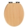 WENKO 22979100-WC tualeto sėdynė NATŪRALUS BUKAS 35,5x42,5 cm ruda/sidabrinė