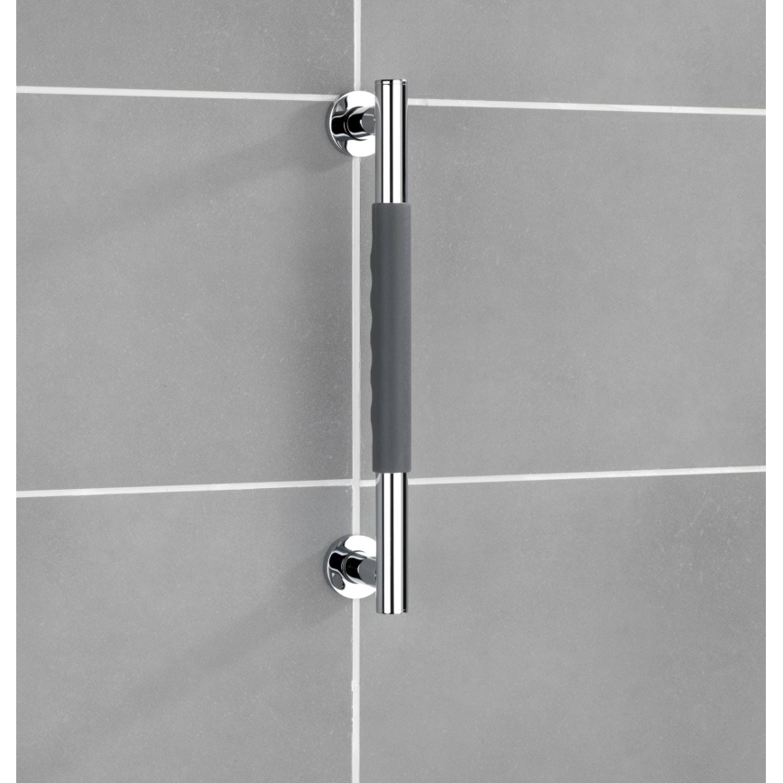 WENKO 23284100 - Rankena SECURA 40,5 x 9 cm, nerūdijantis plienas/antracitas/blizgus chromas