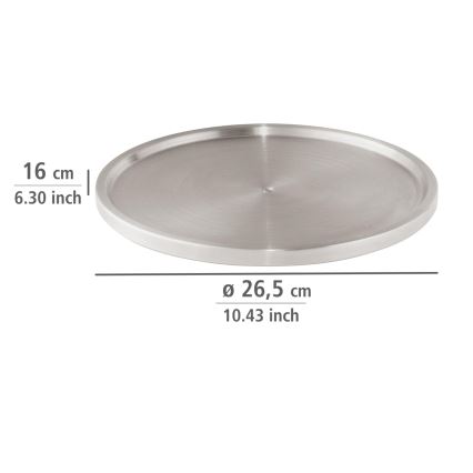 WENKO 2334100 - Padėklas iš nerūdijančio plieno 26,5x1,5 cm, sidabro spalva