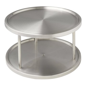 WENKO 2335100 - Spintelės karuselė CABINET CAROUSEL 26,5x15,5 cm nerūdijančio plieno/sidabrinė