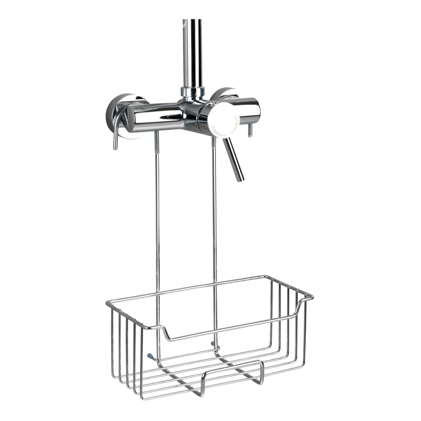 WENKO 23499100 - Dušo lentynėlė MILO 25x36 cm nerūdijančio plieno/sidabrinė/skaidri