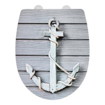 WENKO 23536100-WC tualeto sėdynė RELIEF 36,5x45 cm įvairiaspalvė/sidabrinė