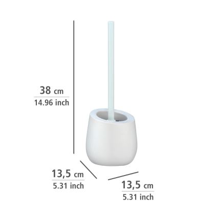 WENKO 23646100 - Tualeto šepetys BADI, 13,5x38 cm, baltas