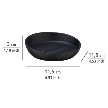 WENKO 23653100 - muilinė BADI 11,5x3 cm juoda