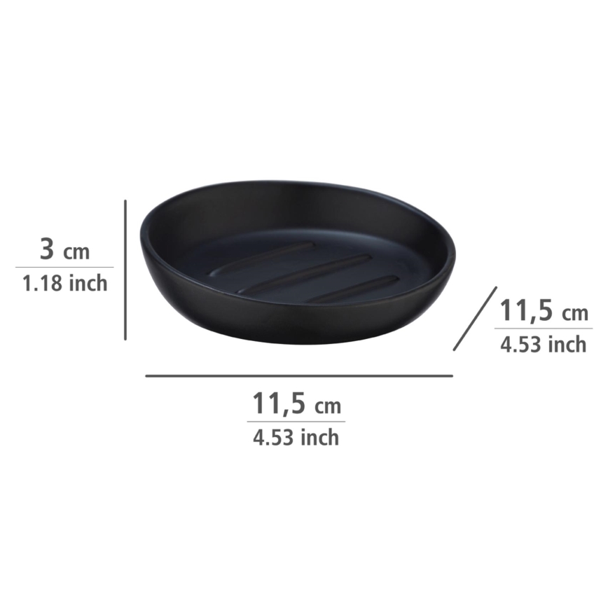 WENKO 23653100 - muilinė BADI 11,5x3 cm juoda