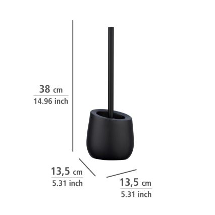 WENKO 23654800 - Tualeto šepetys BADI 13,5x38 cm juodas