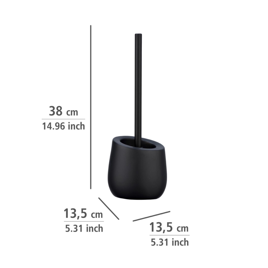 WENKO 23654800 - Tualeto šepetys BADI 13,5x38 cm juodas