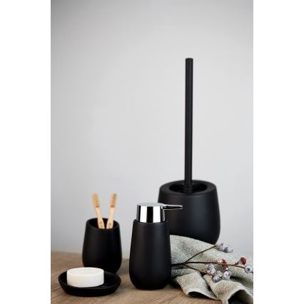 WENKO 23654800 - Tualeto šepetys BADI 13,5x38 cm juodas