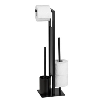 WENKO 23708100 - tualeto šepetys RIVALTA 18x70 cm juodas