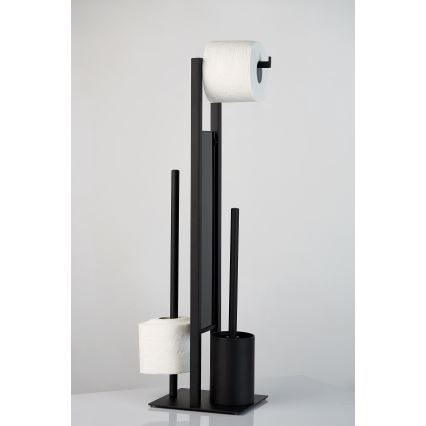 WENKO 23708100 - tualeto šepetys RIVALTA 18x70 cm juodas