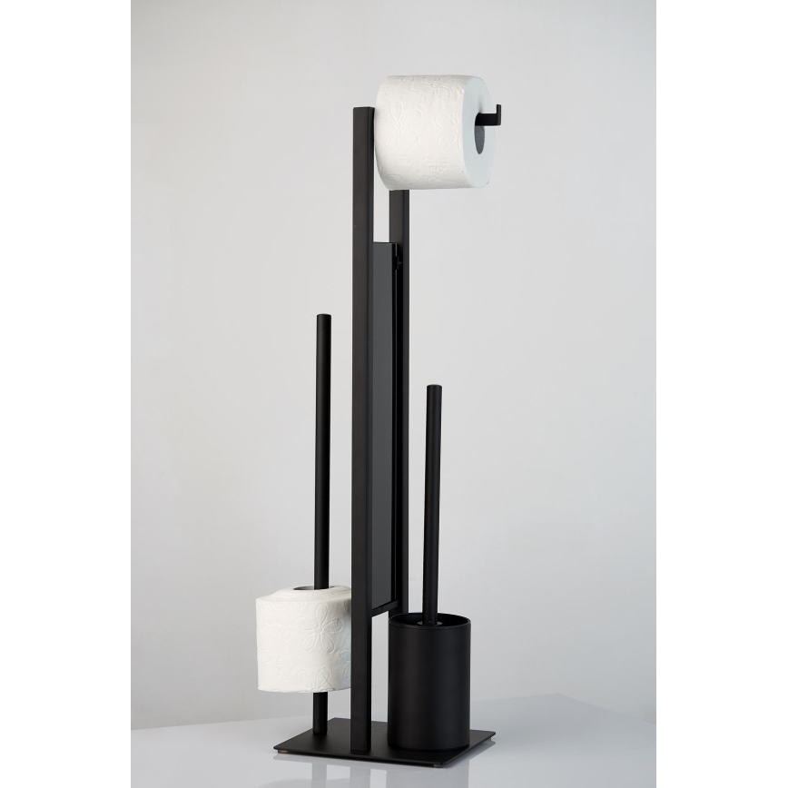 WENKO 23708100 - tualeto šepetys RIVALTA 18x70 cm juodas