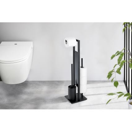 WENKO 23708100 - tualeto šepetys RIVALTA 18x70 cm juodas