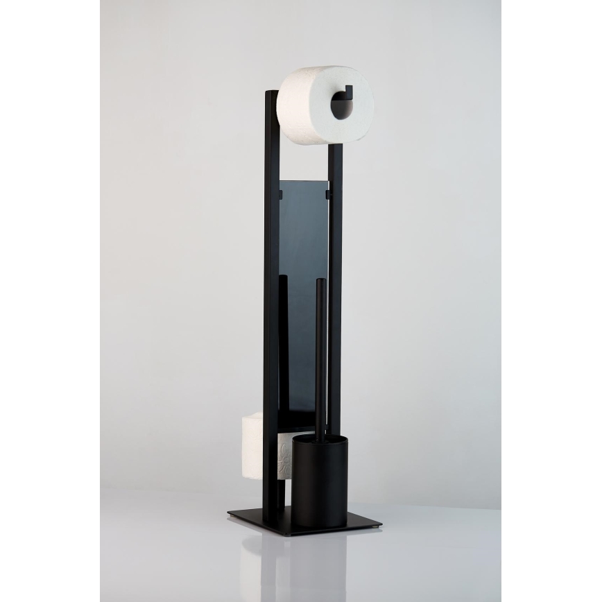 WENKO 23708100 - tualeto šepetys RIVALTA 18x70 cm juodas