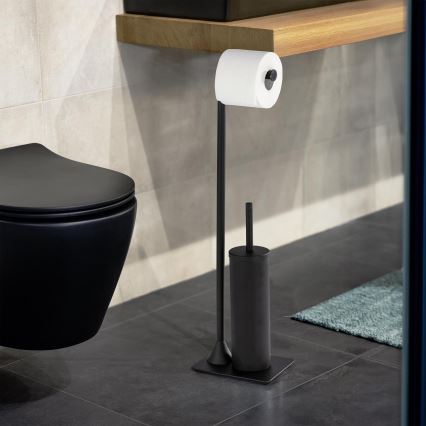 WENKO 23710100 - WC šepetys HELLA 15x69 cm juodas