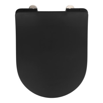 WENKO 23827100-WC tualeto sėdynė SEDILO 45,2x36,2 cm juoda/sidabrinė