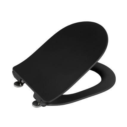 WENKO 23827100-WC tualeto sėdynė SEDILO 45,2x36,2 cm juoda/sidabrinė