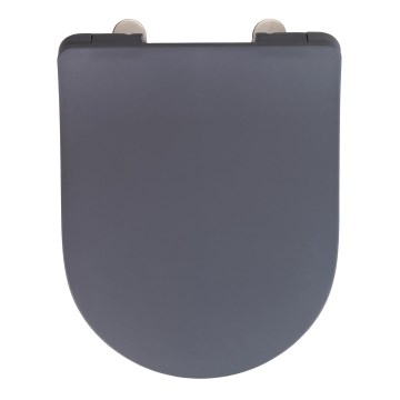 WENKO 23828100-WC tualeto sėdynė SEDILO 45,2x36,2 cm pilka/sidabrinė