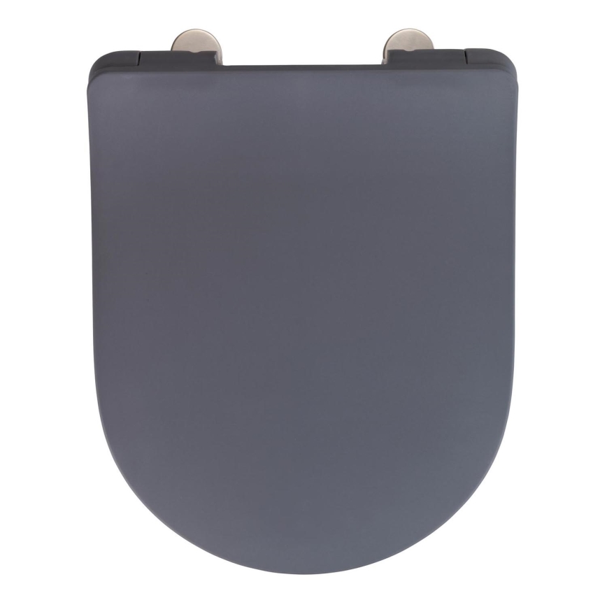 WENKO 23828100-WC tualeto sėdynė SEDILO 45,2x36,2 cm pilka/sidabrinė