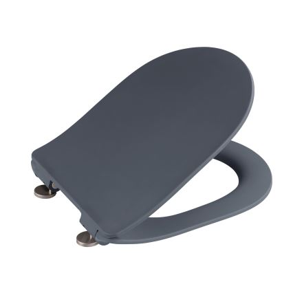 WENKO 23828100-WC tualeto sėdynė SEDILO 45,2x36,2 cm pilka/sidabrinė