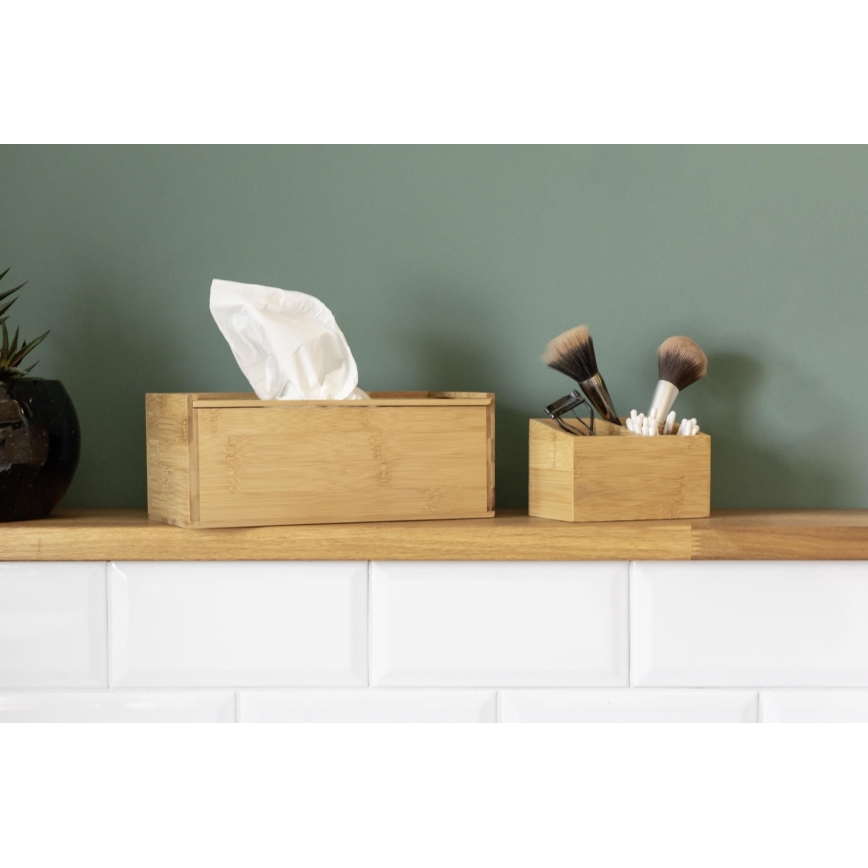 WENKO 23925100 - Dėžutė servetėlėms TERRA 25x13 cm ruda