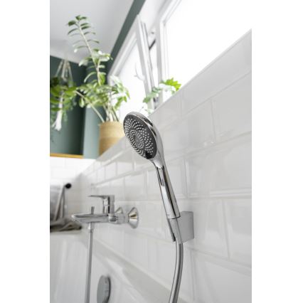 WENKO 23992100 - Dušo galvutė WATERSAVING SYSTEM 9,5x9,5 cm blizgus chromas/pilka