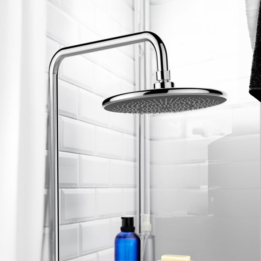 WENKO 23998100 - Dušo galvutė VANDENS TAUPYMO SISTEMA 22,5x22,5 cm blizgus chromas