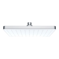 WENKO 24001100 - Dušo galvutė AUTOMATINIS VALYMAS 25x17 cm blizgus chromas/balta