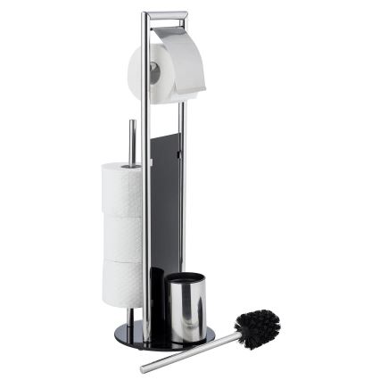 WENKO 24075800 - WC komplektas RAVINA 20x707 cm nerūdijančio plieno/sidabrinė/juoda